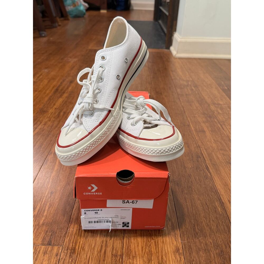 NWT Converse Chuck 70 Ox Low Top Sneakers Parchment/Egret Men 10.5 Women 12.5